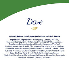 Dove Hair Fall Rescue Conditioner with Bio-Nourish Complex nourishes weak, fragile hair 355 ml