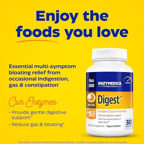 Enzymedica - Digest, Complete Digestive Enzyme Formula, 30 Capsules