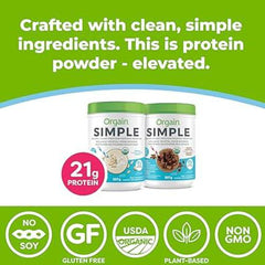 Orgain Nutrition Simple Organic Plant Protein Powder - Vanilla 1.25 LB