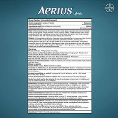 Aerius Allergy Medicine, Fast Relief, 24-Hour, Non-Drowsy, 15 Symptoms, 80 Tablets