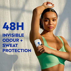 NIVEA Black & White Invisible 48H Protection Silky Smooth Anti-Perspirant Stick, 51g