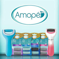 Amopé® Pedi Perfect™ Mixed Pack Roller Heads Ultra Coarse & Regular Coarse, 2 refills