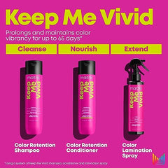 Matrix Keep Me Vivid Conditioner, Deeply Nourishes Hair & Prevents Fading, For Semi-Permanent and Color Treated Hair, Salon Conditioner, 1000ml (Packaging May Vary)