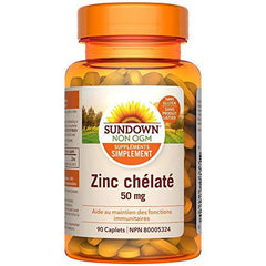 Non-GMO Chelated Zinc Supplements 50mg