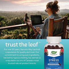 Nature's Way Less Stress Gummies – Clinically Studied Ashwagandha Supplement for Adults – Help to Reduce the Symptoms of Stress – Natural Mixed Berry Flavour, 60 Gummies