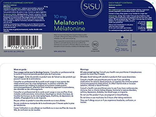 SISU Melatonin 10 mg, Unflavoured 90 T