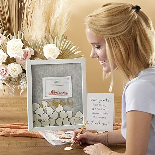 Kate Aspen Oh Baby Shower Guest Book Frame Guestbook Alternative, One Size