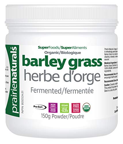 Prairie Naturals Organic fermented barley grass juice powder 150 Gram