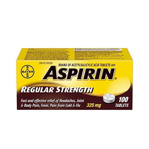 ASPIRIN Regular Strength Tablet, 325 mg, 100 tablets