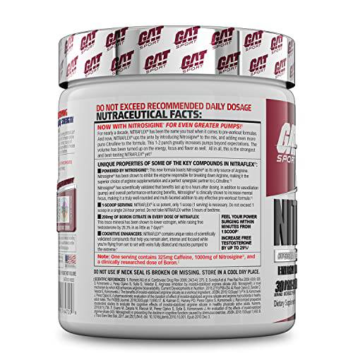 GAT Nitraflex Black Cherry, Pre-Workout 300g 300 gram