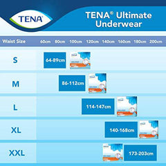 Tena Incontinence Unisex Underwear, Ultimate, Extra Large, 11 Count