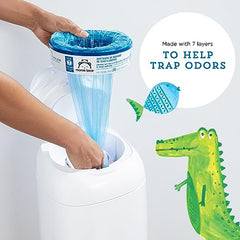 Mama Bear Diaper Pail Refills for Diaper Genie Pails, 270 Count (Pack of 8)