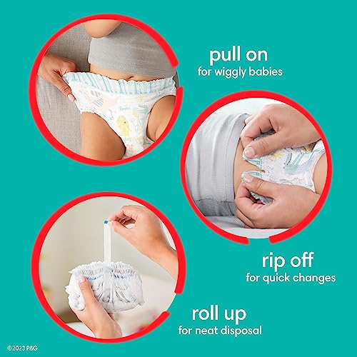 Diapers Size 6, 76 Count - Pampers Pull On Cruisers 360° Fit Disposable Baby Diapers with Stretchy Waistband