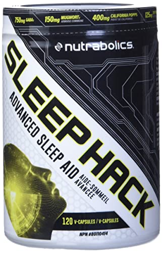 Nutrabolics Sleep Hack 120 Capsules - Sleep Support, Induce a deeper, more restful sleep