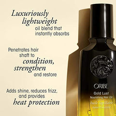 ORIBE Hair Care Gold Lust Hair Oil, Travel, 1.7 fl. oz.