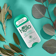 Hello sage + eucalyptus deodorant with shea butter, 73 g