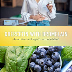 Organika Quercetin with Bromelain- High Availability, Immune System Support, Allergy and Inflammation Support- 60tabs