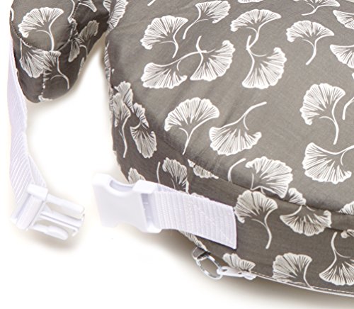 Zenoff Products My Brest Friend Nursing Pillow, Flowing Fans, Grey, White