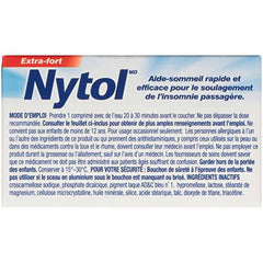 Nytol Extra Strength Caplets - 20 Count - Fast and Effective Nighttime Sleep Aid