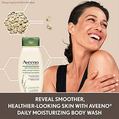 Aveeno Daily Moisturizing Body Wash - Women's, Men's - Sensitive, Combination Skin - Hydrating, Soap-Free, 532mL (Packaging May Vary)