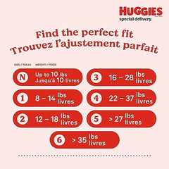 Huggies Special Delivery Hypoallergenic Baby Diapers, Size Newborn, Giga Pack, 68ct