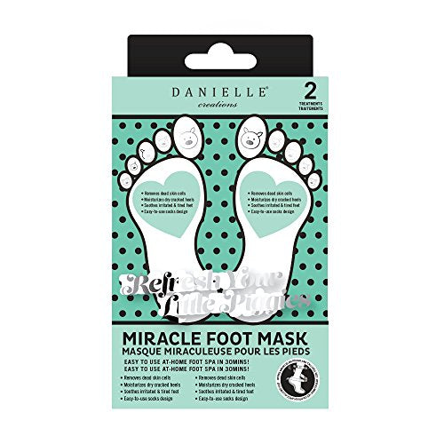 Danielle Miracle Nourishing Foot Mask, 2-Pack, 0.3 Pound