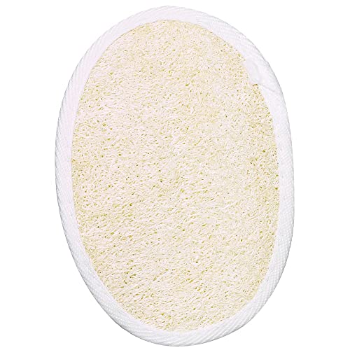 ForPro Loofah Mitt, Exfoliating Body Scrubber for Bath, Spa and Shower, Large Loofah Sponge, 4" x 6"