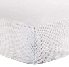 Kushies Baby Fitted Waterproof Crib Mattress Protector Soft and Absorbent, White, 28" x 52"