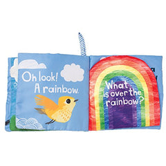 Manhattan Toy What's Outside Sky-Themed Soft Baby Activity Book with Squeaker