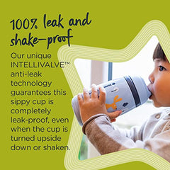 Tommee Tippee Superstar Sippee, Insulated Toddler Sippy Cup, INTELLIVALVE 100% Leak-Proof & Shake-Proof | BACSHIELD Antimicrobial Technology (9oz, 12+ Months, 2 Count)