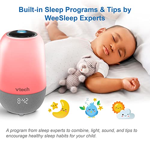 VTech BC8313 Sleep Training Soother with Bluetooth Speaker, Glow Light, & Ceiling Projector