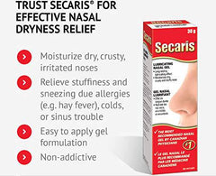 Secaris Lubricating Nasal Gel, 30 g