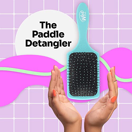 Wet Brush Paddle Detangler Hair Brush, Amazon Exclusive Aqua - Ultra-Soft IntelliFlex Bristles with AquaVent Design - Detangling Hairbrush Glides Through Tangles Wet, Dry & Damaged Hair