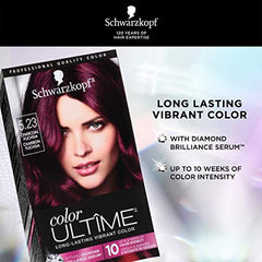 Schwarzkopf Color Ultime Permanent Hair Color Cream, 5.23 Charcoal Fuchsia, 1 Count