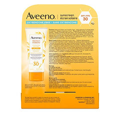 Aveeno Sun Aveeno Protect and Hydrate Face and Body Sunscreen Spf 30 Duo Pack, Water and Sweat Resistant, Oxybenzone Free, 2 Bottle Pack, 88 Milliliters