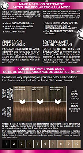 Schwarzkopf Color Ultime Permanent Hair Color Cream, 5.8 Hazelnut Brown, 1 Count