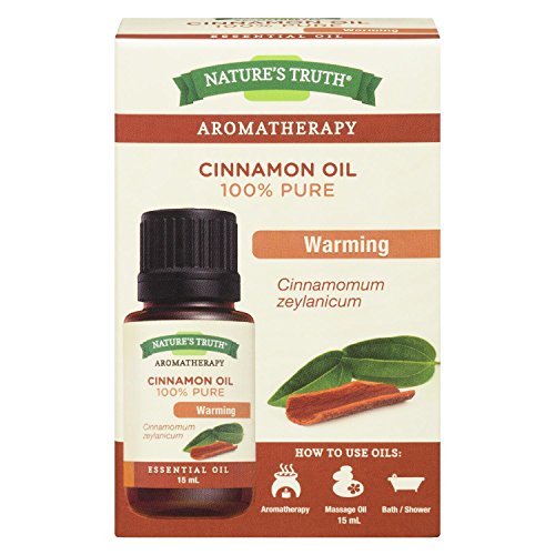 Nature's Truth Essential Oil - 100% Pure Cinnamon Oil | Pure & Plant-Based | Massage Oil, Aromatherapy or For Bath/Shower |15 ml