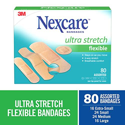 Nexcare™ Ultra Stretch Bandages, Ast. Sizes, 80 pk