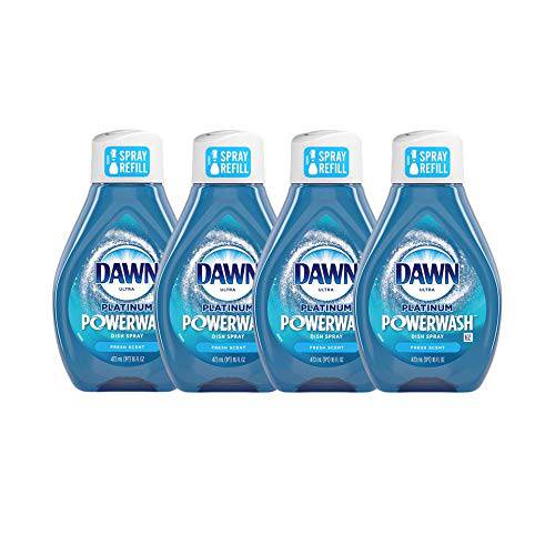 Dawn Platinum Powerwash Dish Spray Refill, Dish Soap, Fresh Scent - Zecoya