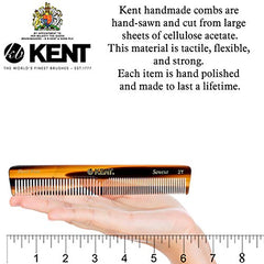 Kent 2T Handmade Sawcut Pocket Comb , Brown, 1 g (Pack of 1)