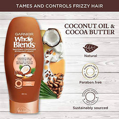 Garnier Whole Blends Coconut Oil & Cocoa Butter, Smoothing Conditioner, 650 mL - Zecoya