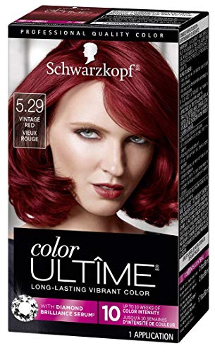 Schwarzkopf Color Ultime Permanent Hair Color Cream, 5.29 Vintage Red (Packaging May Vary)