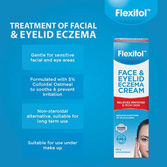 Flexitol Face & Eyelid Eczema Cream | Reduces Symptoms Of Flare-Ups on face and Eyelid Area 1 count