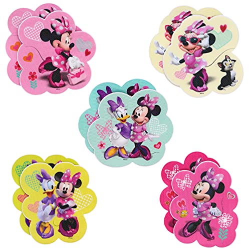 Disney Minnie Mouse Adhesive Tub Appliques, 10 Pc - Non-Slip Kids Shower Safety Decals
