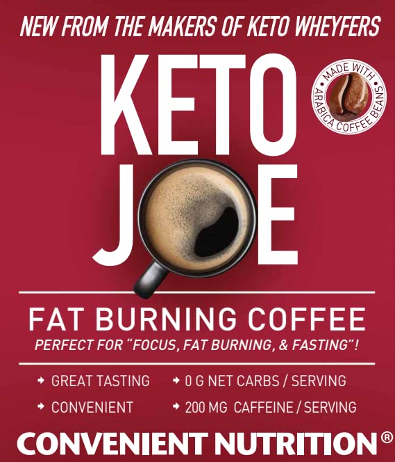 Keto Joe Fat Burning Instant Coffee with MCT Oil - Clean Energy, Focus, Metabolism Support, Weight Management, Keto Friendly (25 Serving Bag)