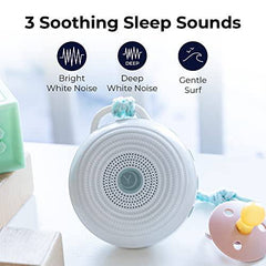 Yogasleep Rohm Portable White Noise Sound Machine + Travel Case in Grey (Pack of 2) Sleep Therapy, Crush-Resistant Travel Case, for Adults, Kids & Baby, Noise Blocking & Office Privacy, Registry Gift