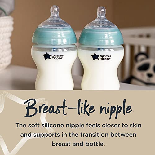 Tommee Tippee Advanced Anti-Colic Medium Flow Baby Bottle Nipples, Breast-like Nipple, 3+ Months, 2 Count