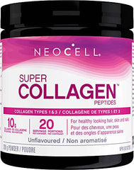 NeoCell Super Collagen Peptides Powder, 10 g Collagen per serving, Supports Healthy Hair, Skin, & Nails, 20 servings