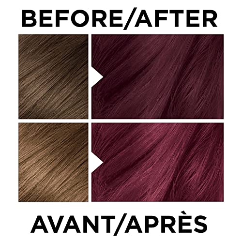 L'Oreal Paris Colorista Semi Permanent Hair Color for Brunette Hair, 22 Maroon, Red Hair Dye, 4 fl oz