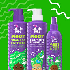 Aussie Kids Moist Sulfate Free Detangler for Kids, Paraben Free, Triple Pack (708 mL Total)